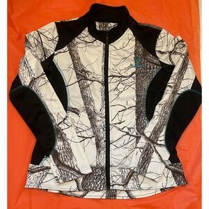 Huntsworth Womens Full Zip Jacket Size Medium 100% Polyester Jogging Biking Yoga